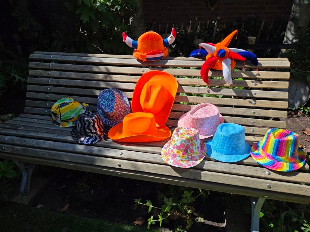 Feesthoedjes, leuk voor koningsdag, Ophalen of Verzenden, Oranje of Koningsdag