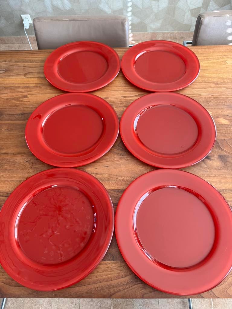 Handgemaakte glazen onderborden, Ophalen, Zo goed als nieuw, Glas of Kopje