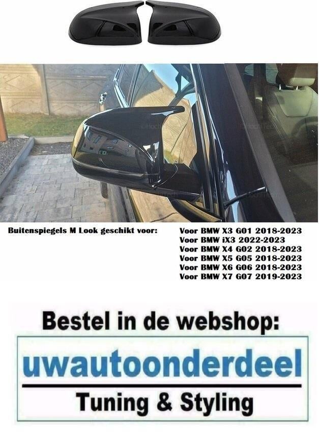 Hoogglans Zwart Wing Spiegel Spiegelkappen Voor Bmw X5 G05