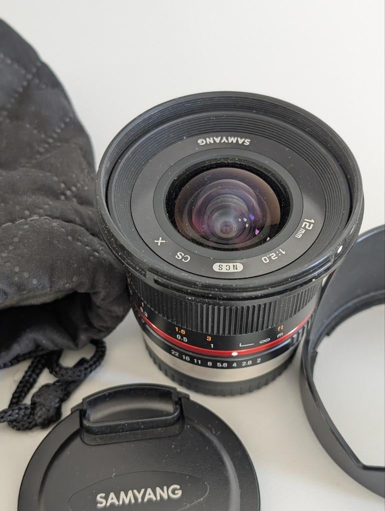 Samyang 12 mm f/2.0 groothoeklens Fujifilm X, Audio, Tv en Foto, Fotografie | Lenzen en Objectieven, Ophalen of Verzenden