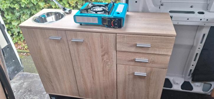 TIJDELIJK  GOEDKOPER: nieuw keukenblokje, Caravans en Kamperen, Camper-accessoires, Nieuw, Ophalen