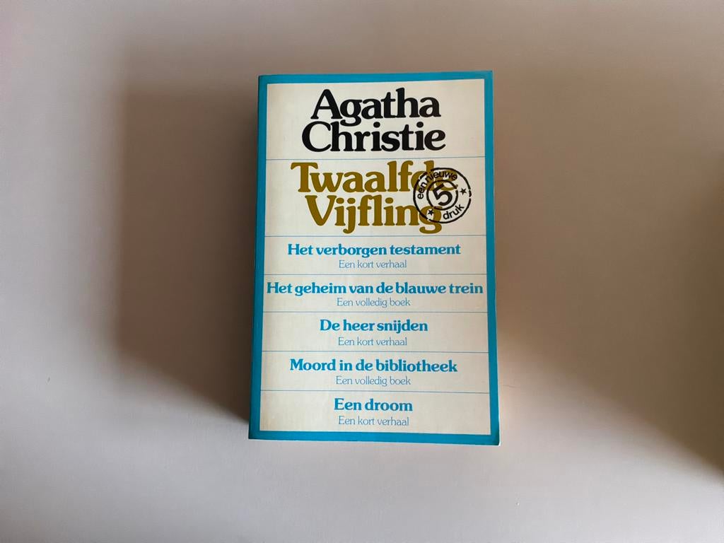 Agatha Christie - Twaalfde Vijfling (5 verhalen), Ophalen of Verzenden, Gelezen