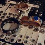 41 Leren armbanden met heel veel studs - NIEUW, Bruin, Leer, Ophalen of Verzenden, Met bedels of kralen