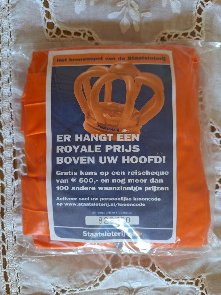 Staatsloterij Konings kroon, Verzamelen, Ophalen of Verzenden, Gebruiksvoorwerp