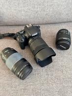 Canon EOS 550D spiegelreflexcamera met 3 lenzen en rugtas, Audio, Tv en Foto, Fotocamera's Digitaal, Gebruikt, Spiegelreflex, Canon