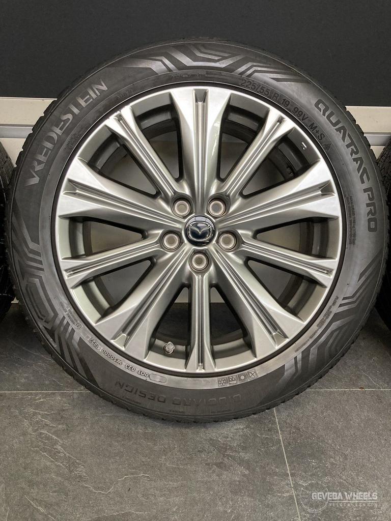 19” originele Mazda CX5 II velgen + allseason banden 5x114.3, 19 inch, Gebruikt, -, -