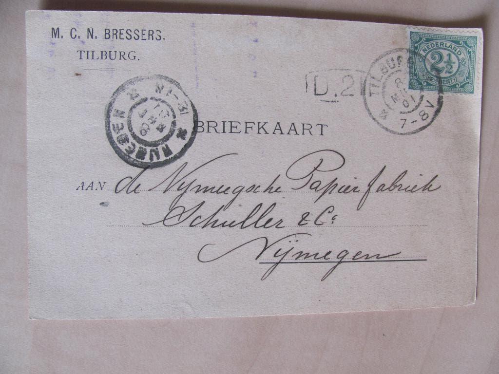Tilburg 1901 A. Bressers, Ophalen of Verzenden, Briefkaart