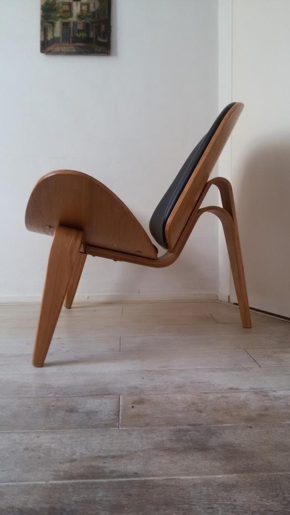 shell schelp fauteuil design ddw stoel, Ophalen of Verzenden, Gebruikt, 75 tot 100 cm, 50 tot 75 cm