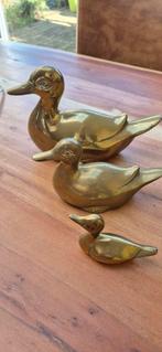 Set van 3 messing eenden - Klassieke decoratie, Ophalen of Verzenden
