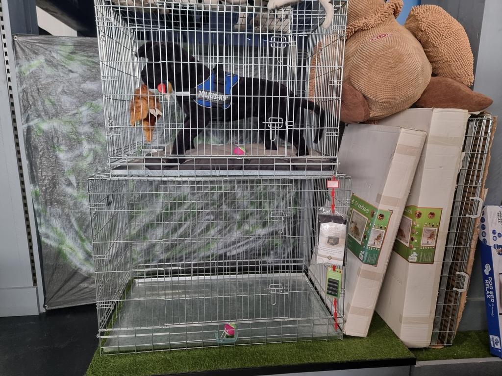 Grote nieuwe honden bench, Ophalen, Nieuw