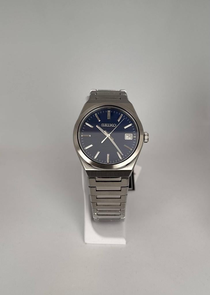Seiko Quartz SUR555P1-herenhorloge-NIEUW MET DOOS & PAPIEREN, Ophalen of Verzenden, Nieuw
