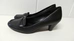 Ecco hakken schoenen zwart leer nieuw maat 40, Ecco, Pumps, Zwart, Nieuw