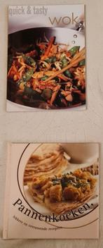 Twee kookboeken: Wok & Pannenkoeken recepten, Boeken, Ophalen of Verzenden, Zo goed als nieuw