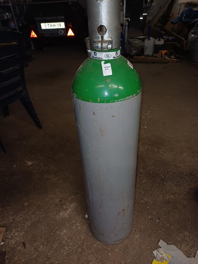 Argon gascilinder 30l 60 bar vol, Ophalen, Tig
