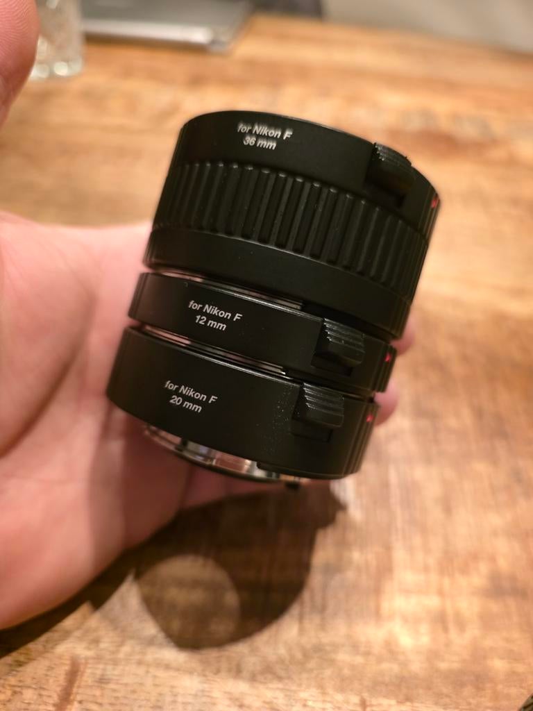 Caruba Extension Tubes voor Nikon F Macro Fotografie, Ophalen of Verzenden, Zo goed als nieuw, Toebehoren