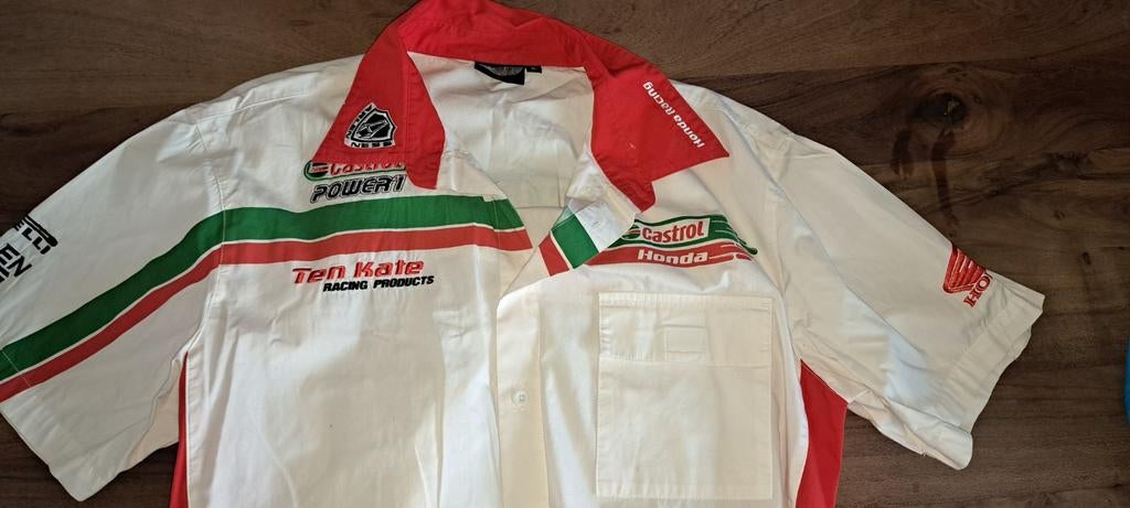 Origineel Honda Ten Kate Racing Team overhemd. Gedragen, maa, Honda, Overige typen, Heren, Ophalen of Verzenden
