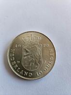 Zilveren 10 Gulden Munt 1973 - Koningin Juliana, Postzegels en Munten, Munten | Nederland, Koningin Juliana, Zilver, Ophalen of Verzenden