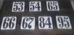 Emaille huisnummers bordjes €7.50 per stuk, Antiek en Kunst, Curiosa en Brocante, Ophalen of Verzenden