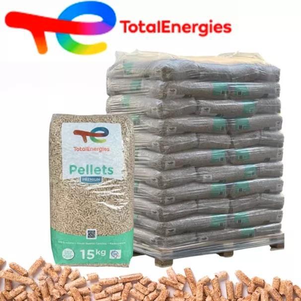 Houtpellets / Pellets / Biomassa - TotalEnergies 15kg, Tuin en Terras, Haardhout, 6 m³ of meer, Ophalen