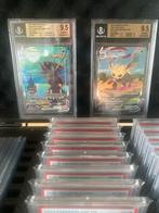 Gegradeerde Umbreon & Leafeon VMAX SCR 9.5 Beckett, Ophalen of Verzenden, Zo goed als nieuw, Losse kaart, Foil