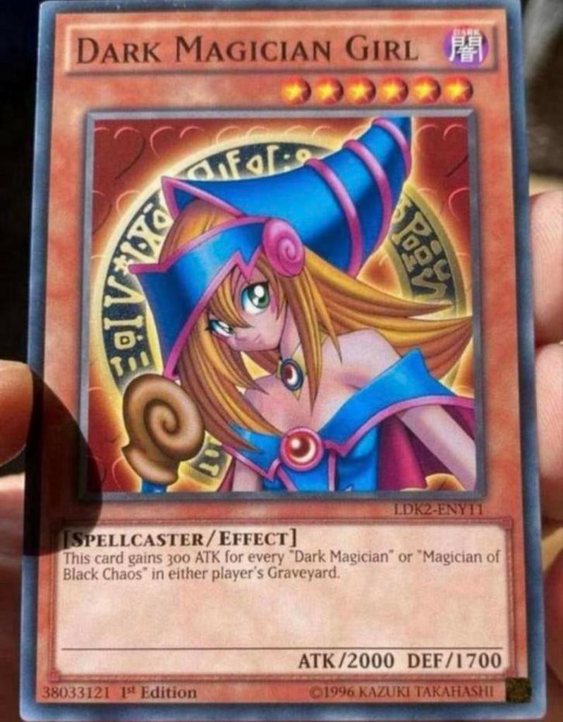 Yu-Gi-Oh! Dark Magician Girl LDK2 1st Edition !, Hobby en Vrije tijd, Verzamelkaartspellen | Yu-gi-Oh!, Ophalen of Verzenden, Zo goed als nieuw