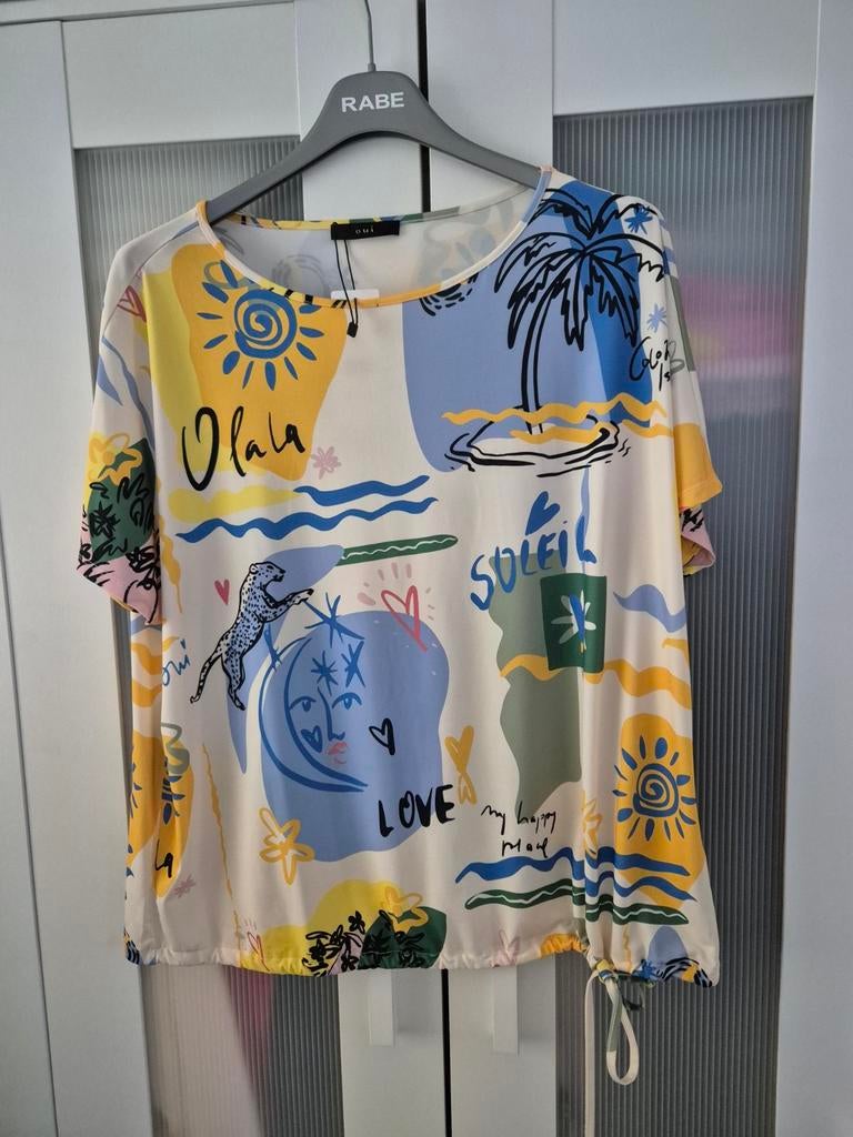 Tshirt van OUI, Blauw, Maat 42/44 (L), Nieuw, Ophalen of Verzenden