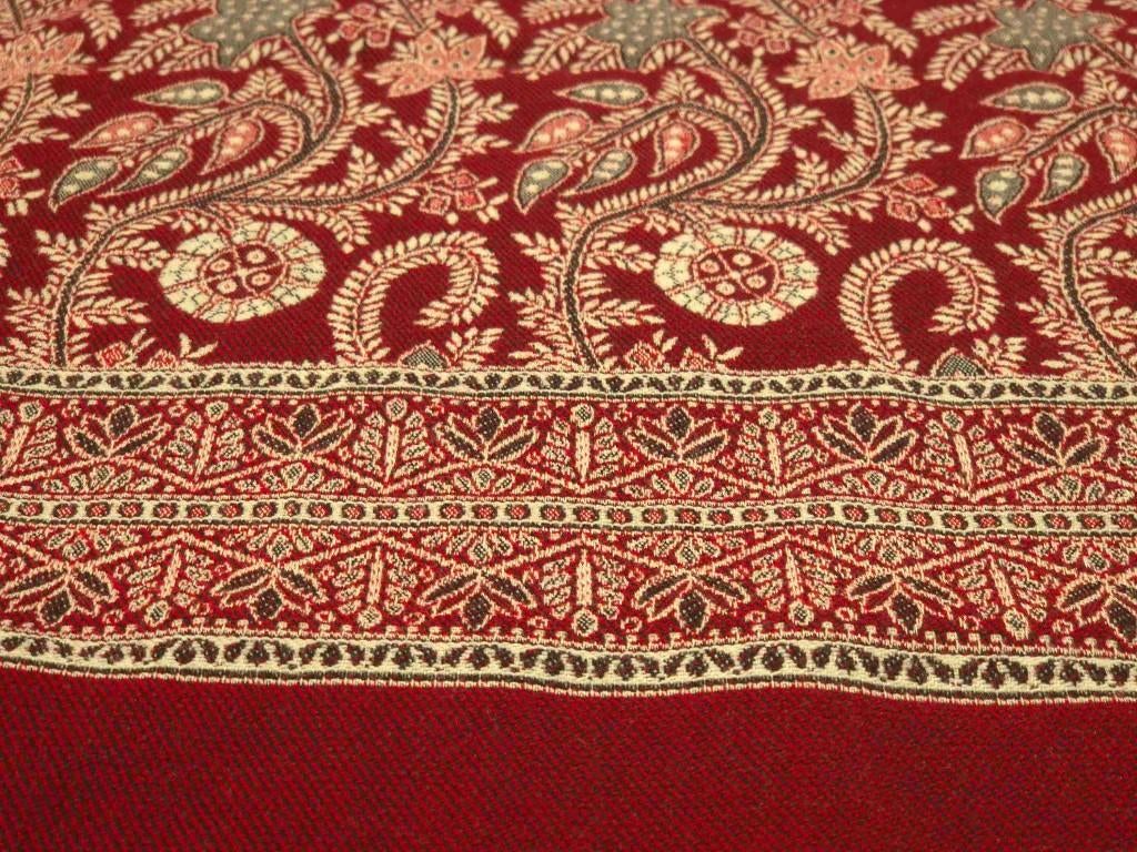 Mooi bordeaux rode grand foulard 220/95 cm, Gebruikt, Etten-Leur, DJT@dejuistetoon.eu, Ophalen of Verzenden