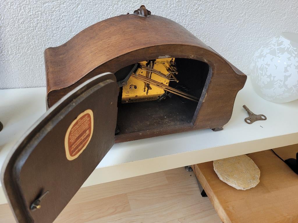 Junghans Vintage Schoorsteenpendule, Antiek en Kunst, Antiek | Klokken, Ophalen