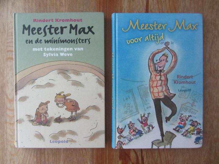 Meester Max en de minimonsters, Boeken, Kinderboeken | Kleuters, Zo goed als nieuw, Fictie algemeen, 5 of 6 jaar, Jongen of Meisje