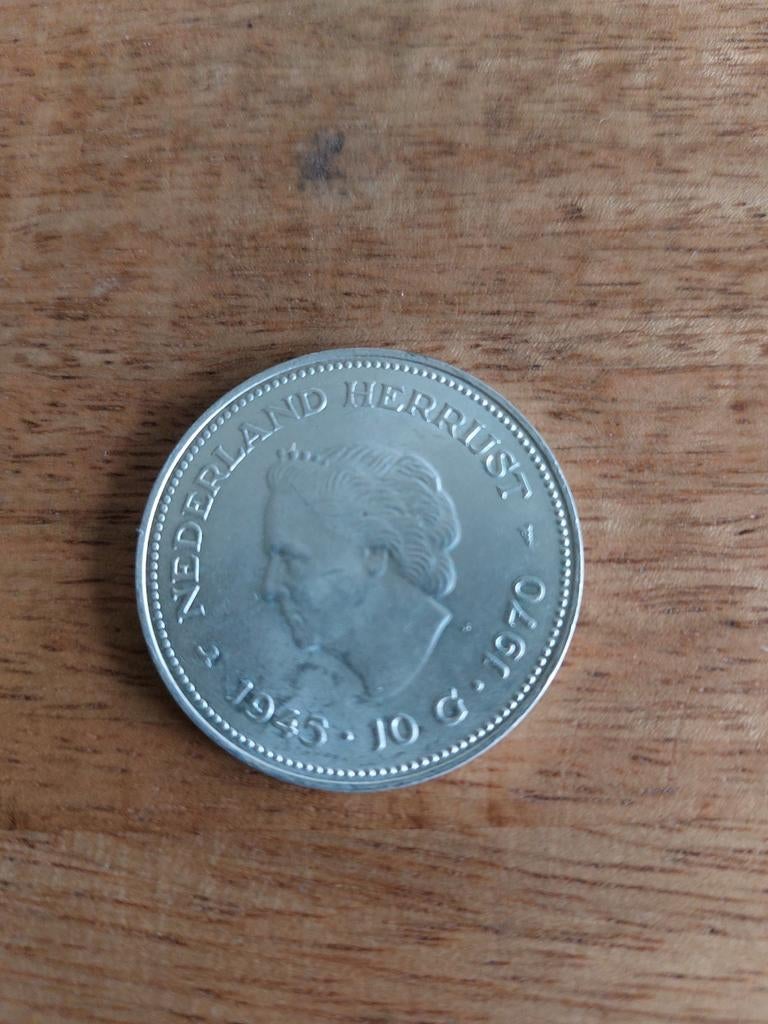 ZILVEREN 10 GULDEN 1970 JULIANA, Ophalen, Koningin Juliana, 10 gulden