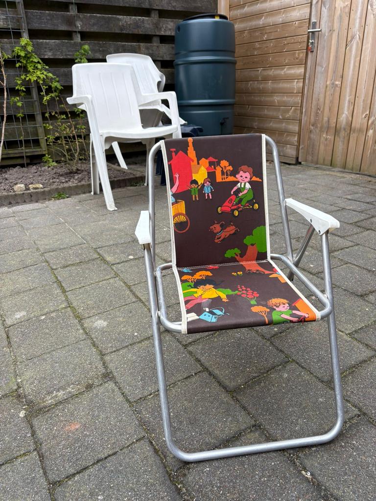 Retro kinder camping stoeltje uit de jaren 70, Ophalen, Gebruikt