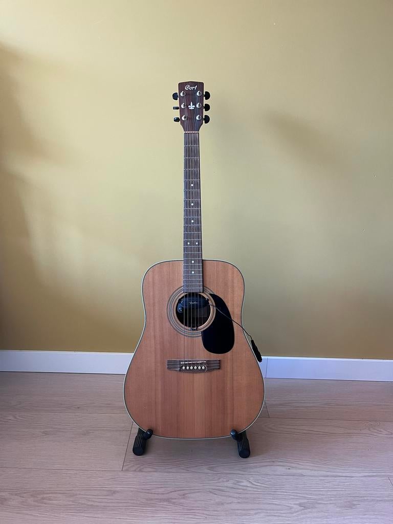 Cort gitaar met Boston versterkingssysteem, Ophalen, Zo goed als nieuw, Western- of Steelstringgitaar, Met (piezo-)element