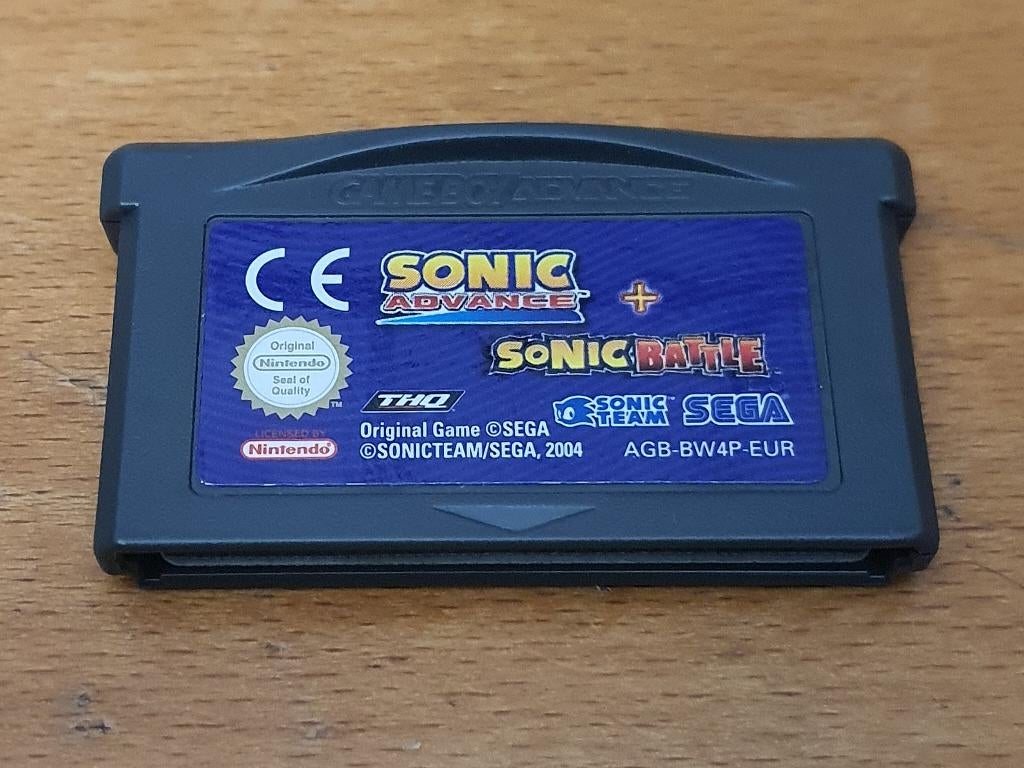 GBA | 2 Games in 1 | Sonic Advance & Sonic Battle, Spelcomputers en Games, Games | Nintendo Game Boy, Avontuur en Actie, Gebruikt