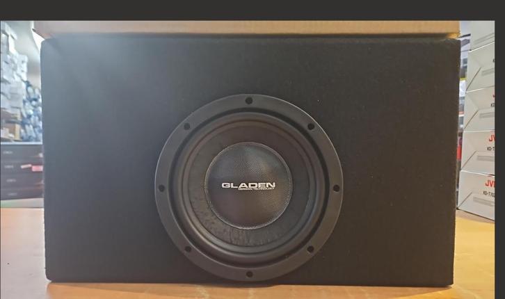 GLADEN subwooferkist 8inch plat 250watt 4ohm, Niet ingevuld, Niet ingevuld, Nieuw, Ophalen of Verzenden