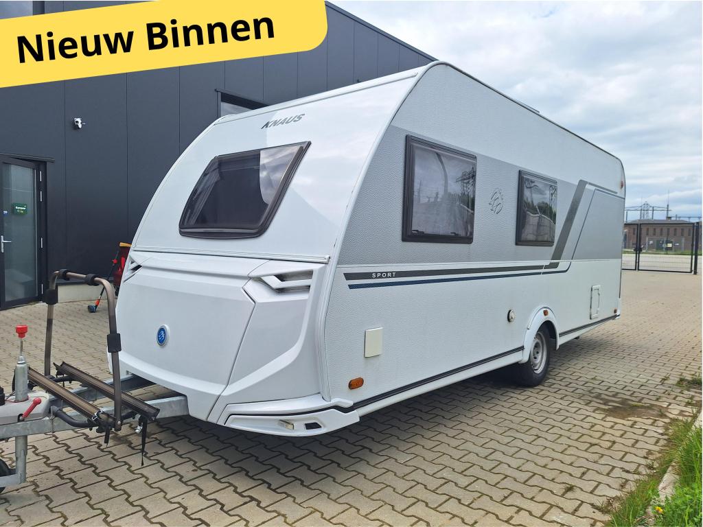 Knaus Sport 500 QDK - Stapelbed + Vast Bed -Airco - Voortent, Particulier, Meer dan 6, 5 tot 6 meter, Knaus