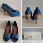 Blauwe Suede Peeptoe Pumps Schoenen maat 40 van s.Oliver, Pumps, Blauw, Ophalen of Verzenden, S.Oliver
