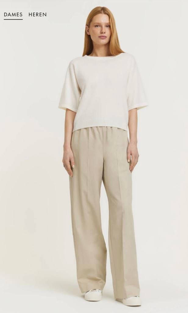 Pauw broek maat 1(36/38), Beige, Zo goed als nieuw, Lang, Ophalen