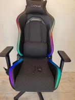 Gaming Stoel Trust GXT 719 Ruya met RGB Verlichting, Ophalen, Ergonomisch, Zo goed als nieuw, Zwart