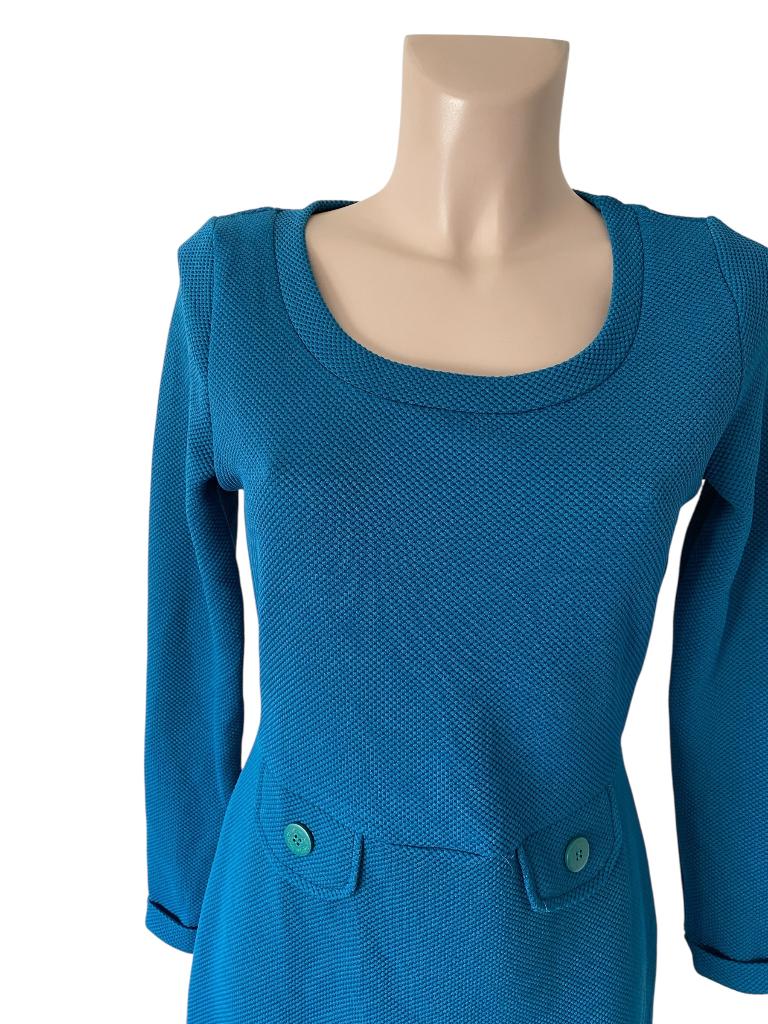 4funkyflavours jurk S, Blauw, Ophalen of Verzenden, Zo goed als nieuw, Onder de knie