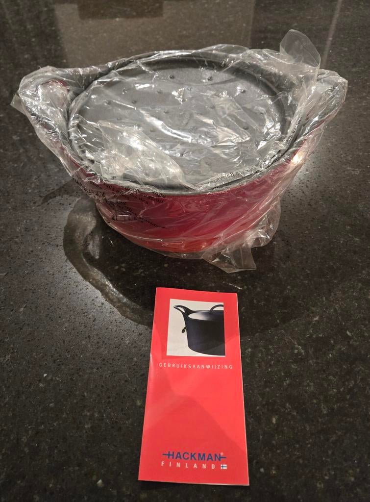 Hackman gietijzeren braadpan nieuw in verpakking, Huis en Inrichting, Keuken | Potten en Pannen, Ophalen, Nieuw, Gietijzer, Koekenpan of Braadpan