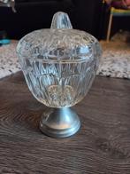Vintage Glazen Bonbonschaal met Deksel, Antiek en Kunst, Antiek | Glas en Kristal, Ophalen of Verzenden