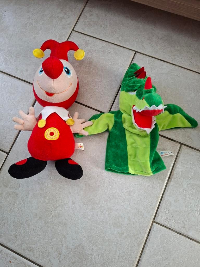 2 x EFTELING JOKIE EN DE DRAAK HANDPOP €3,50, Ophalen of Verzenden