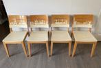 4 Eetkamer stoelen  met Skyline - Kunstacademie Zwolle, Ophalen, Gebruikt, Overige kleuren, Vier