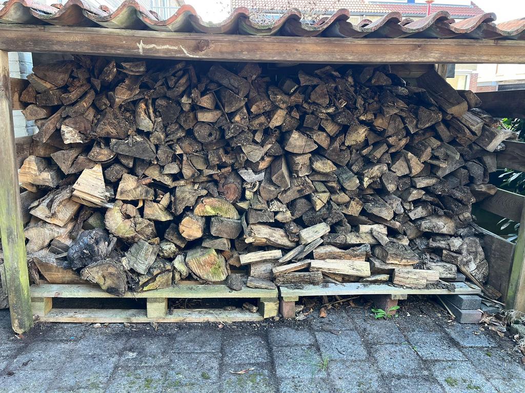 2 kuub haardhout te koop, Minder dan 3 m³, Ophalen, Overige houtsoorten, Blokken