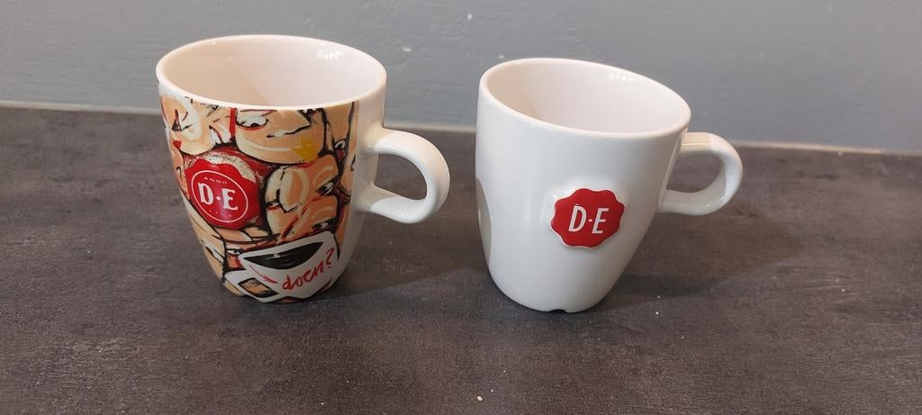 Douwe Egberts bekers 2×/Senseo kopjes, Huis en Inrichting, Keuken | Servies, Ophalen of Verzenden, Overige stijlen, Kop(pen) en/of Schotel(s)