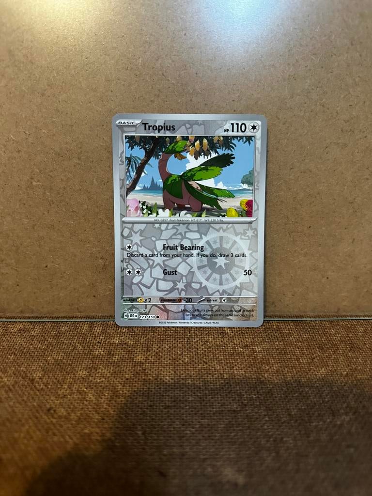 Tropius pokemon 123/159, Ophalen of Verzenden, Zo goed als nieuw
