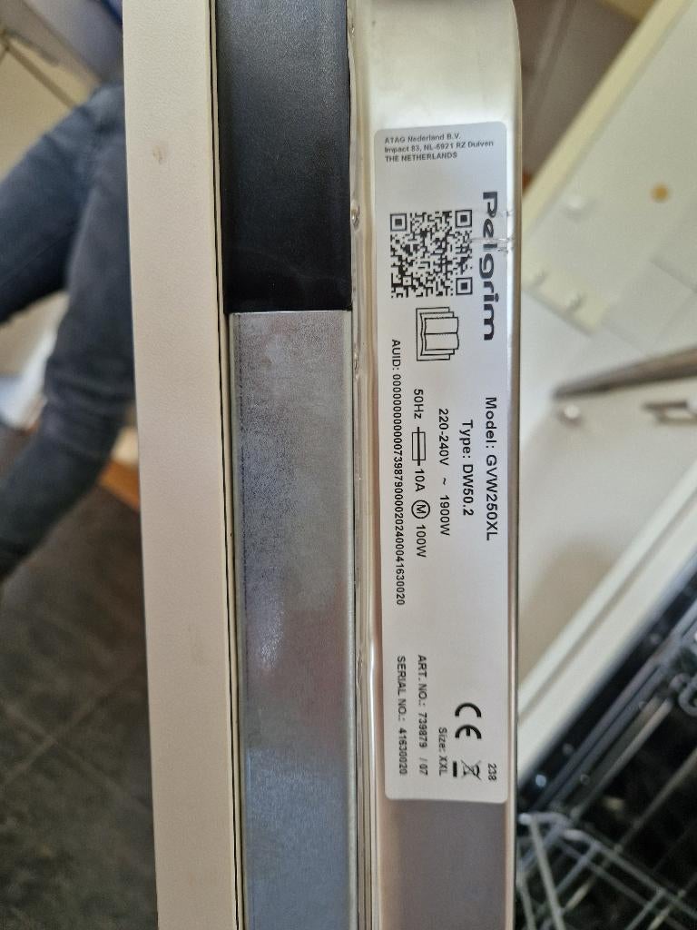 Inbouwvaatwasser, Witgoed en Apparatuur, Vaatwasmachines, Ophalen, Minder dan 10 liter, Zo goed als nieuw, Inbouw