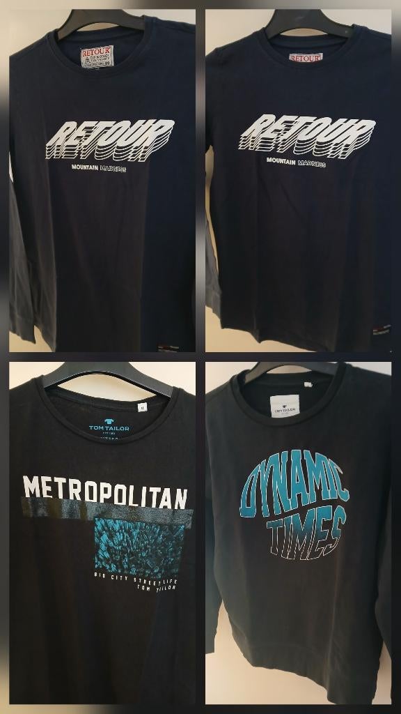 4 verschillende jongens merk langarm truien maat 158/164, Kinderen en Baby's, Kinderkleding | Maat 158, Ophalen of Verzenden, Zo goed als nieuw