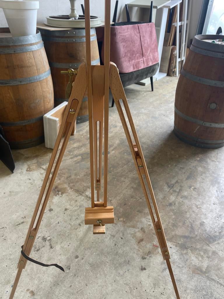 Houten Schildersezel - Perfect voor Kunstenaars, Hobby en Vrije tijd, Schilderen, Ophalen, Zo goed als nieuw, Ezel