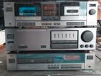 JVC retro stereoset,amplifier,dubbel cassettedeck,cd speler, Ophalen, Gebruikt, JVC, 60 tot 120 watt